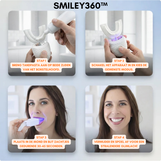 Smiley360™ | Hands-Free Tandenborstel 360°